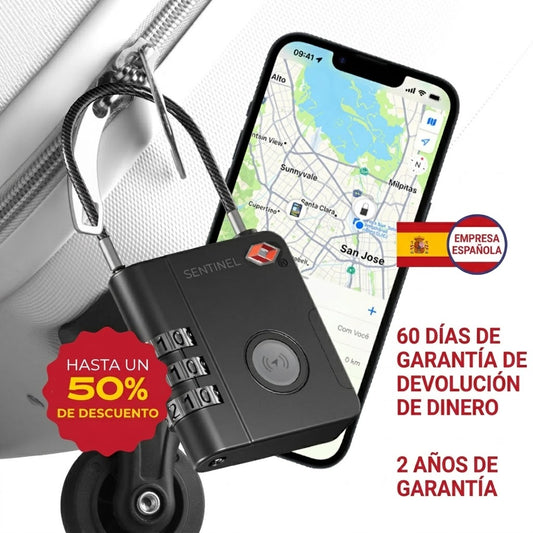 Sentinel SmartLock: El primer candado de equipaje rastreable del mundo.