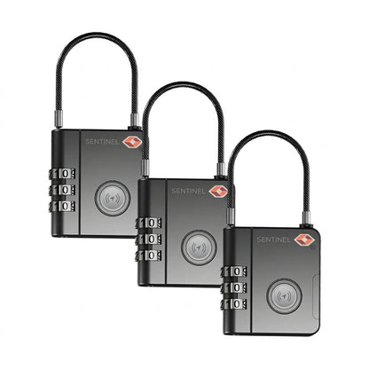 Sentinel SmartLock: El primer candado de equipaje rastreable del mundo.